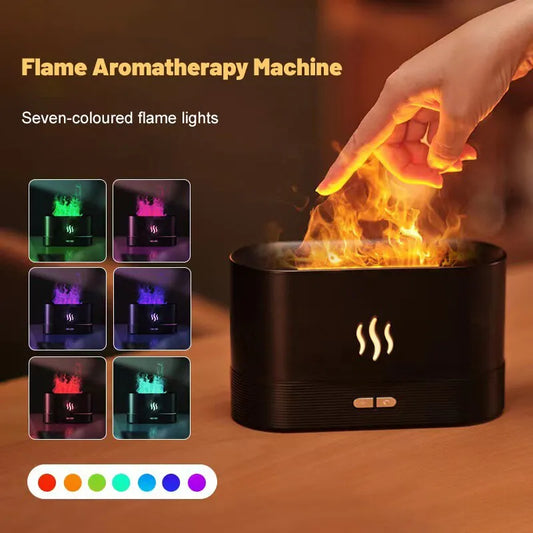Ultrasonic Air Humidifier with Flame LED Effect